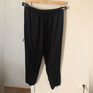 Uniqlo Black Satin Draw String Jogger Pant Size Large